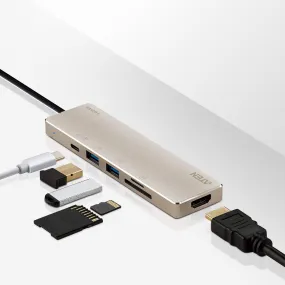 Aten USB-C HDMI Multiport Mini-Dock with Power Pass-Through supports 4K @ 30Hz and power delivery up to 60W via USB-C power adapter