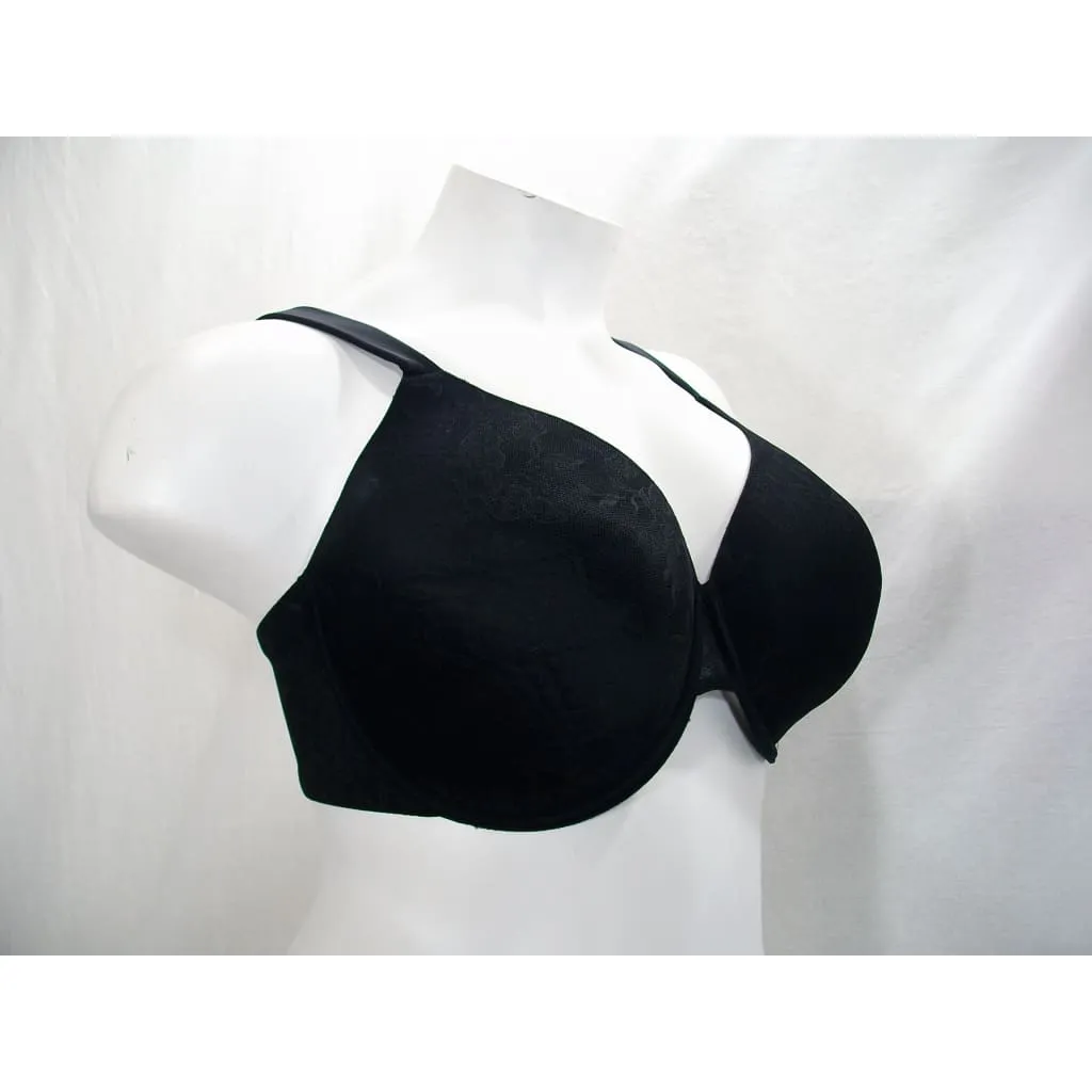 Avenue Body Lace Covered Contour Molded Cup Underwire Bra 42DDD Black