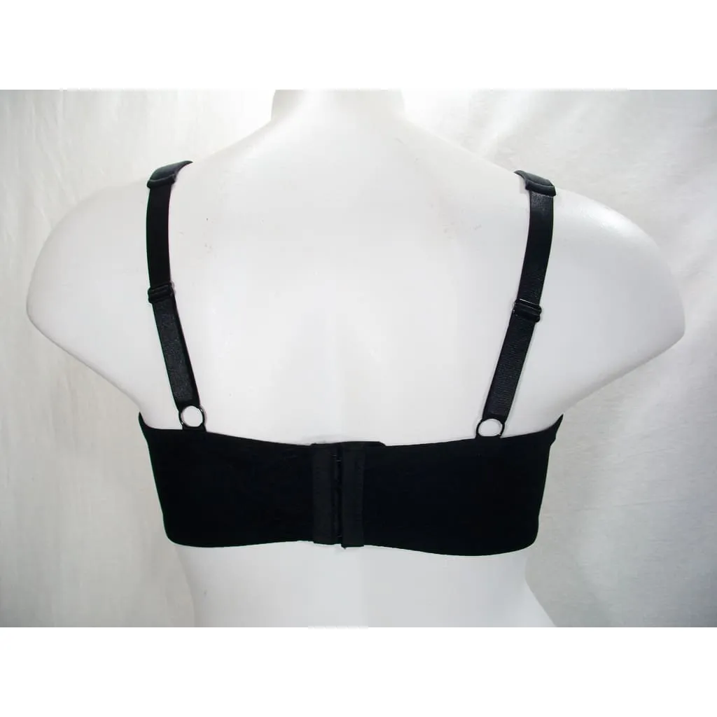 Avenue Body Lace Covered Contour Molded Cup Underwire Bra 42DDD Black