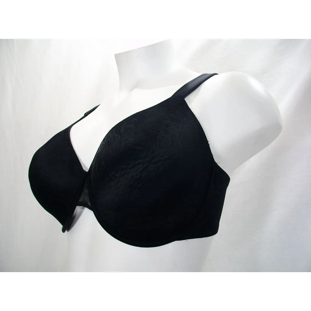 Avenue Body Lace Covered Contour Molded Cup Underwire Bra 42DDD Black