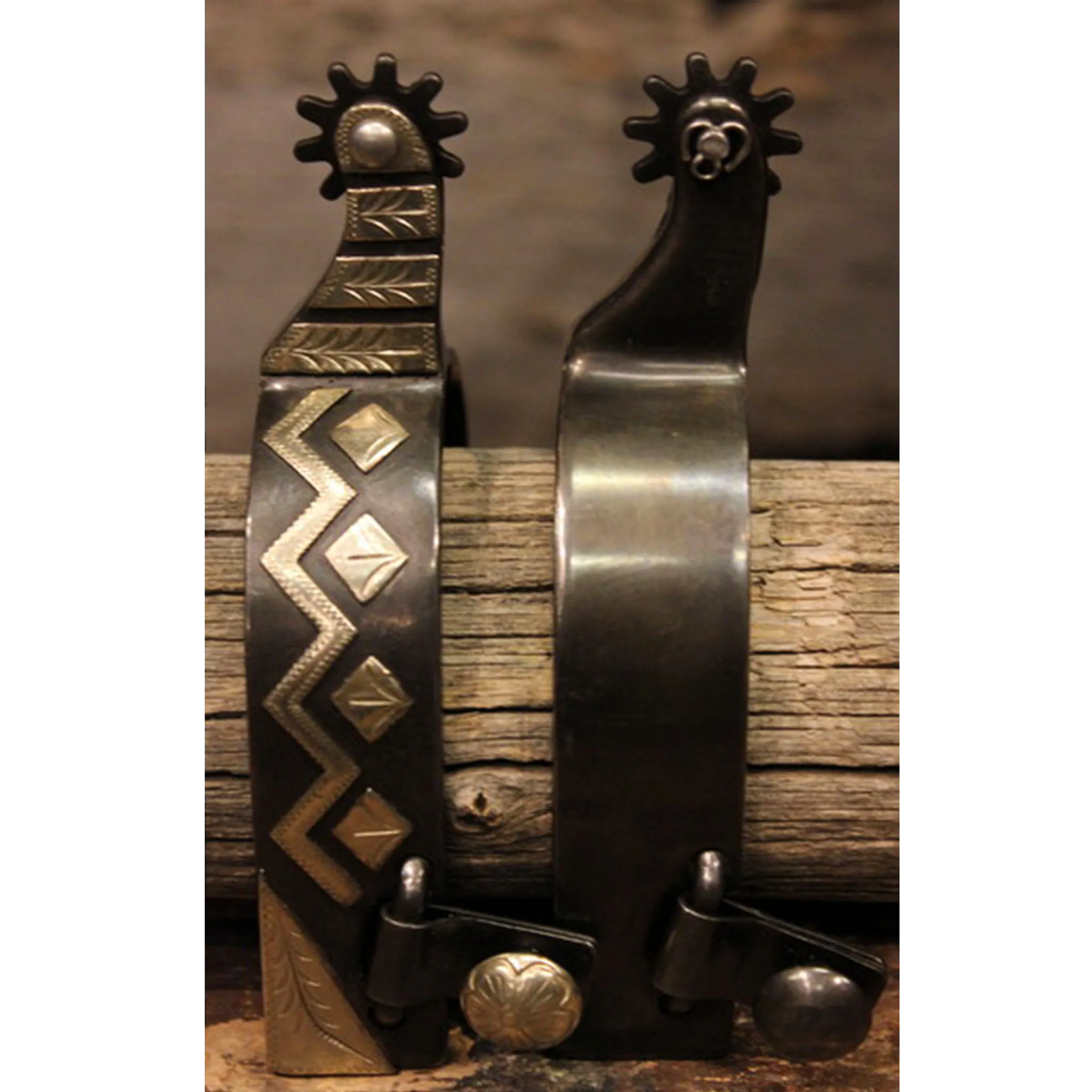 Aztec Band Spurs - Black