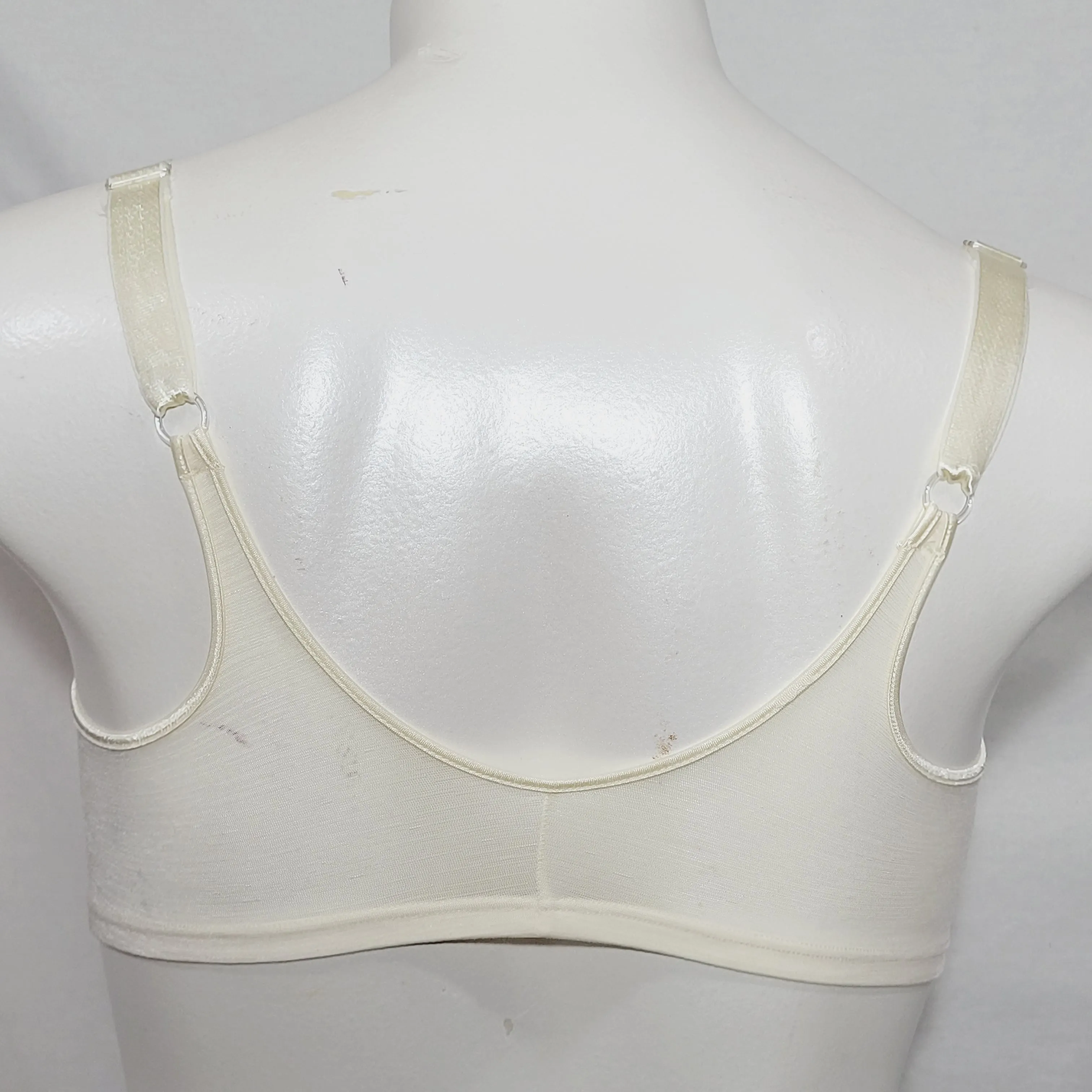 Bali 3378 Seductive Curves Front Closure Underwire Bra 38D Ivory