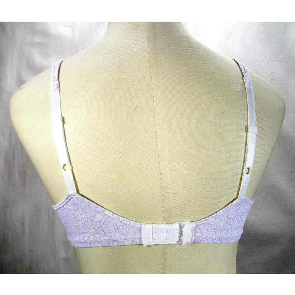 Bali 3383 S383 Passion For Comfort Underwire Bra 38C Lavender Floral NWT