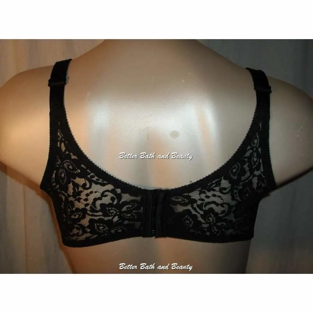 Bali 3432 Lace N Smooth Underwire Bra 34DD Black NWT