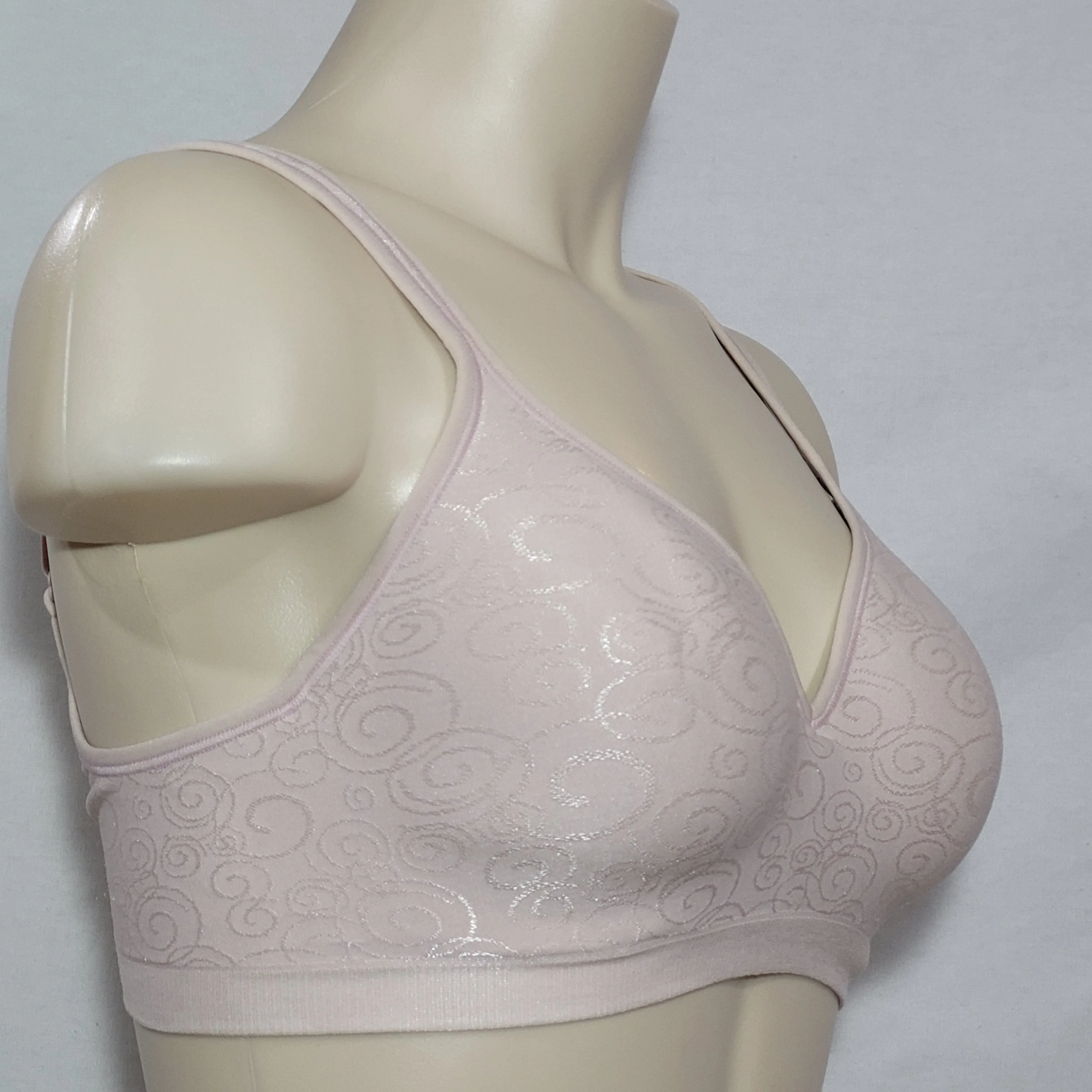Bali 3463 Comfort Revolution Wire Free Bra 34C Rosewood Swirl NWT