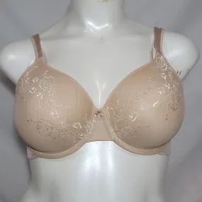 Bali DFD653 Lace Desire Full Coverage Underwire Bra 40DD Nude NWT