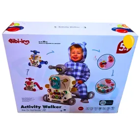 Bibi-inn 5-in-1 Activity Walker – Ride-On, Scooter, and Baby Walker with Lights, Sounds & Play Features | For Ages 6  Months