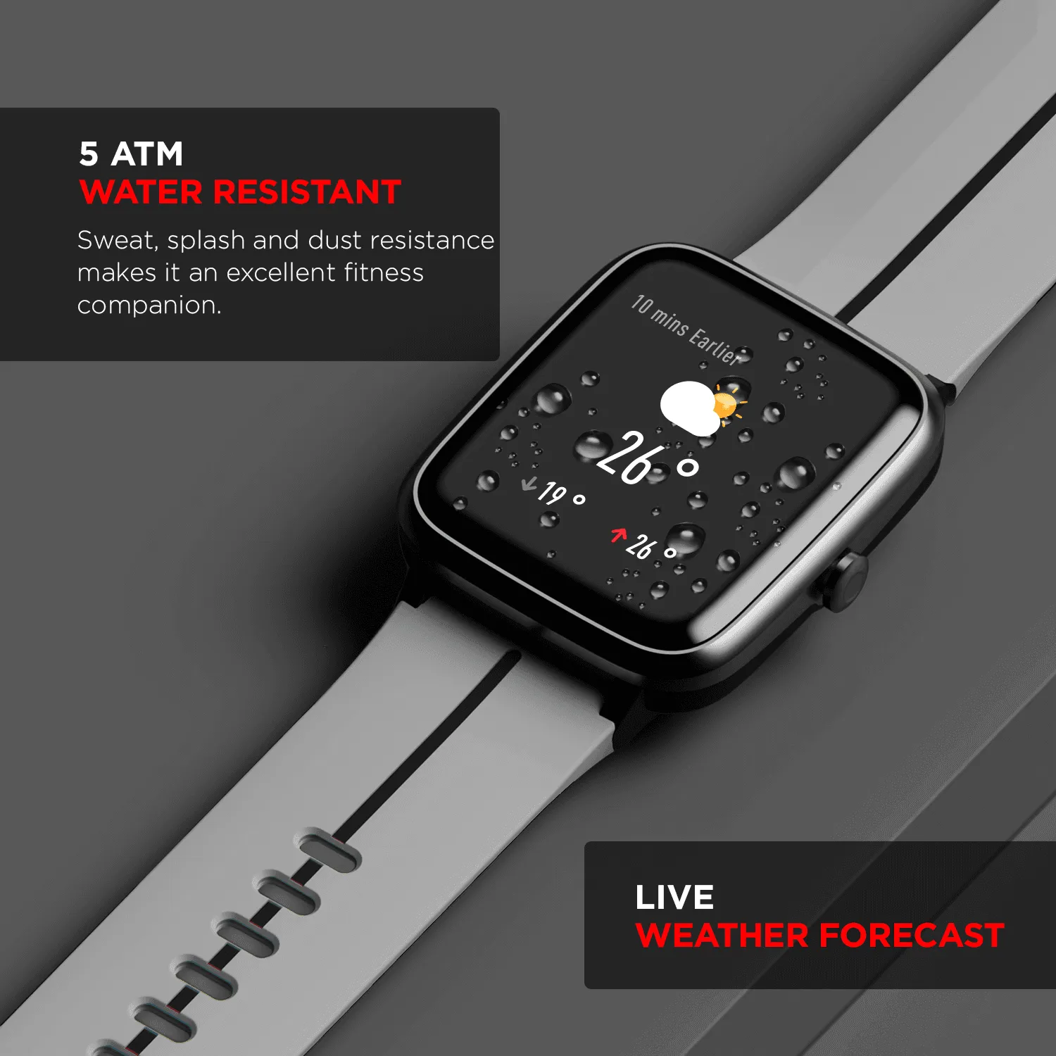 boAt Xplorer‌ O2 | Smartwatch 33mm Full Touch Color Display, SpO2 Sensor, Built-In GPS, 5 ATM Water Resistant Design