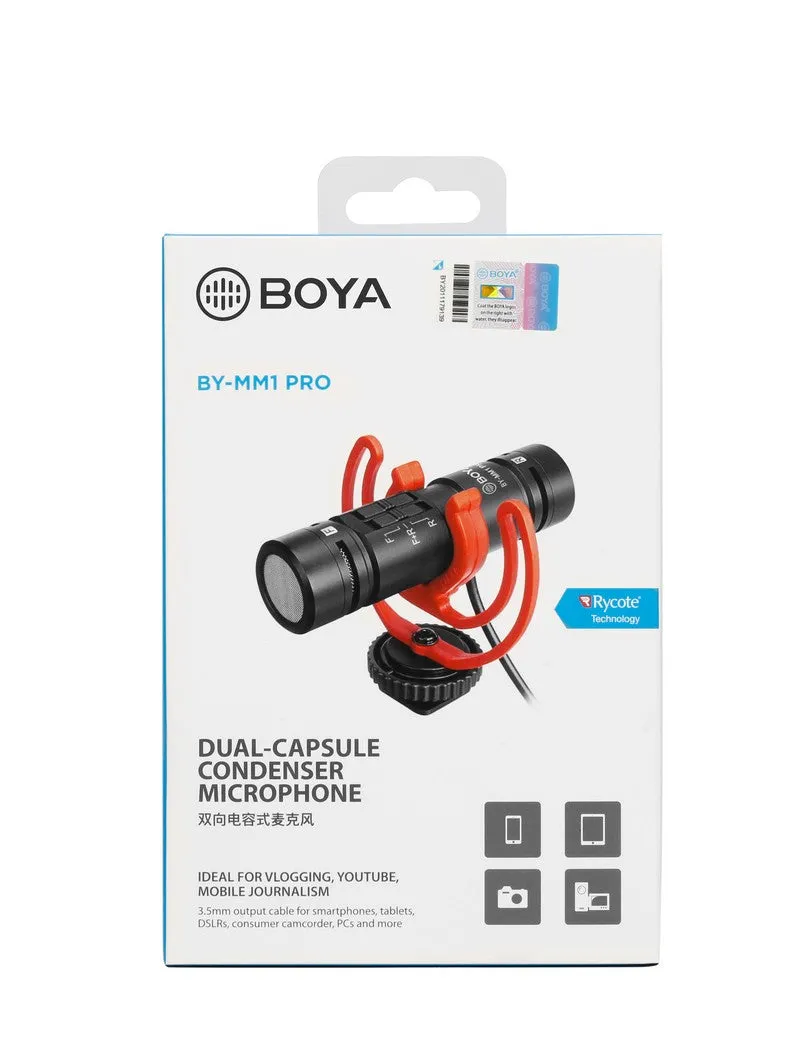 BOYA - Dual-Capsule Condenser Microphone (BY-MM1 Pro)