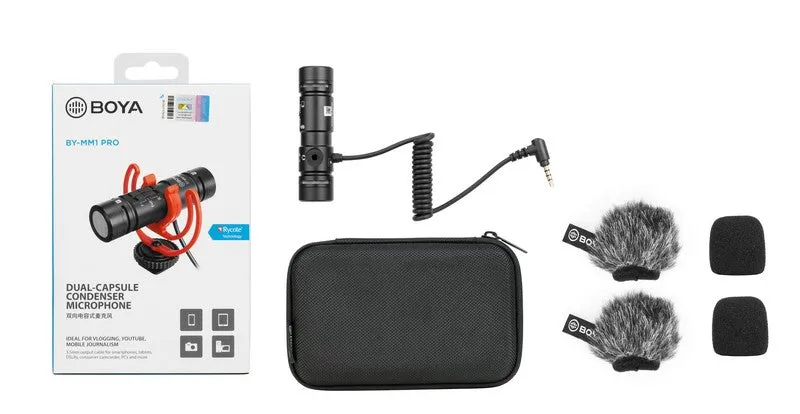 BOYA - Dual-Capsule Condenser Microphone (BY-MM1 Pro)