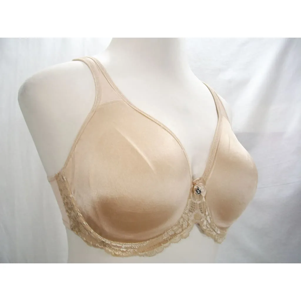 Breezies Lace Trimmed Unlined Seamless Cup Underwire Bra 36D Nude