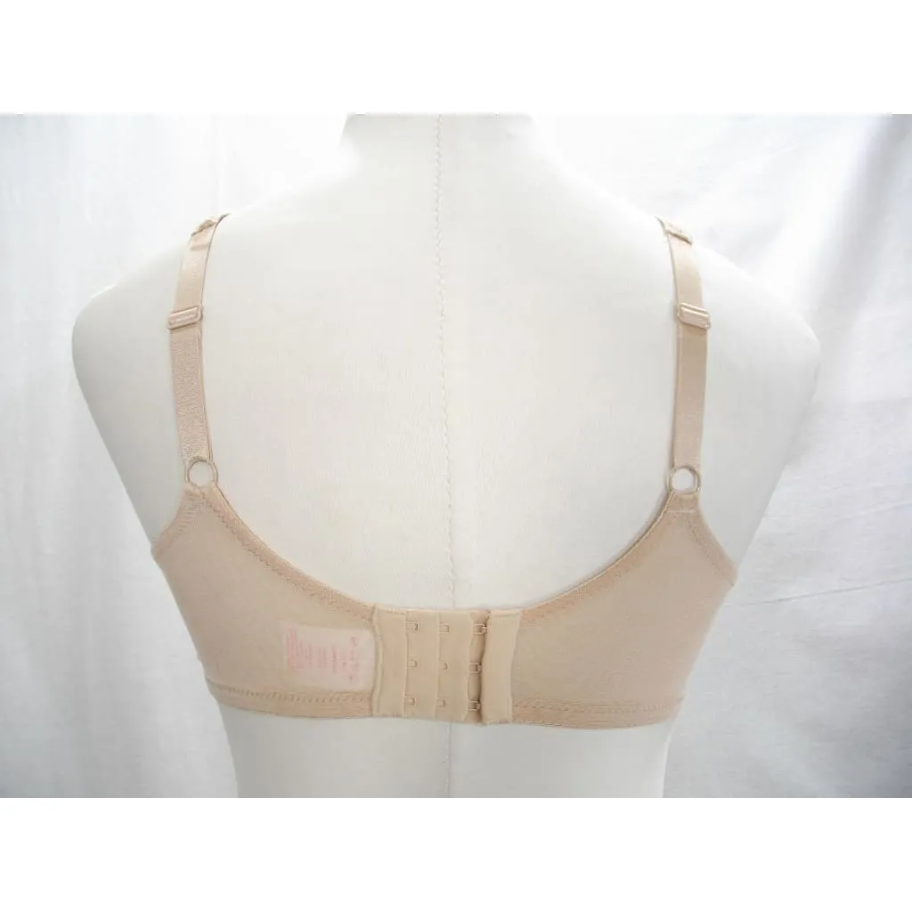 Breezies Lace Trimmed Unlined Seamless Cup Underwire Bra 36D Nude