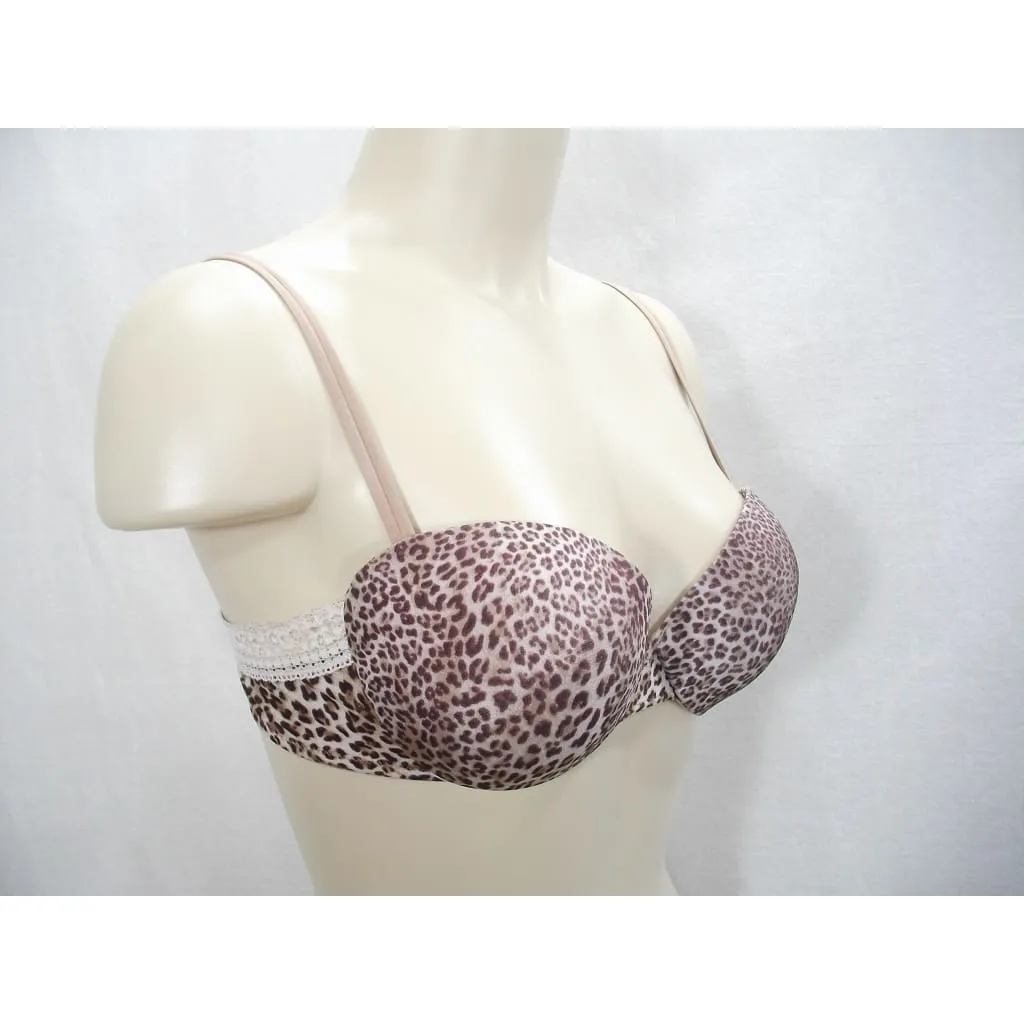 b.tempt'd 958170 by Wacoal The Flirt Push-Up Underwire Bra 34B Animal Print