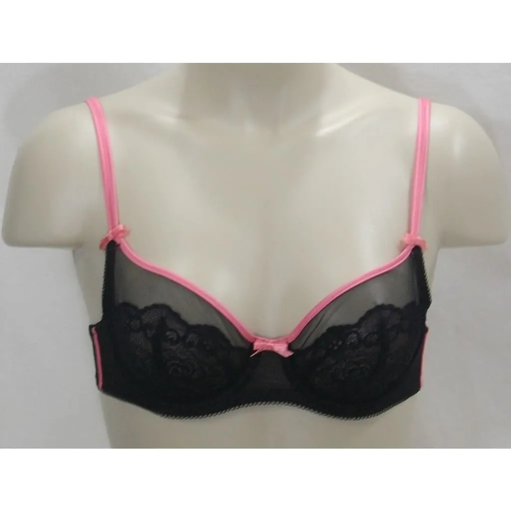 b.tempt'd by Wacoal 951107 Flirt Alert Sheer Lace Underwire Bra 32B Black
