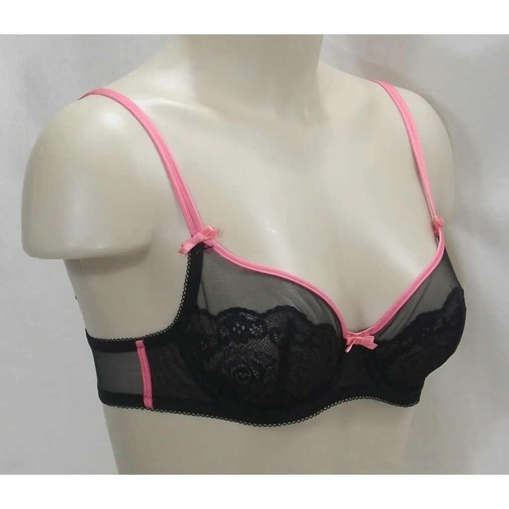 b.tempt'd by Wacoal 951107 Flirt Alert Sheer Lace Underwire Bra 32B Black