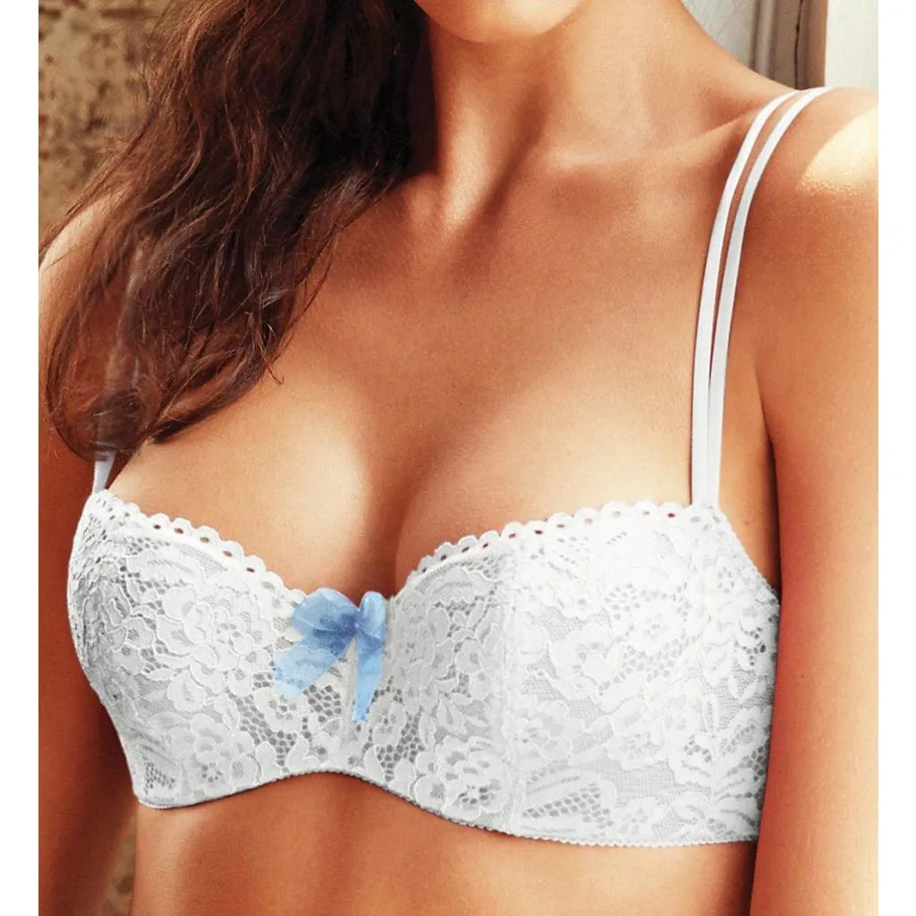 b.tempt'd by Wacoal 953144 Ciao Bella Balconette Underwire Bra 32D White NWT