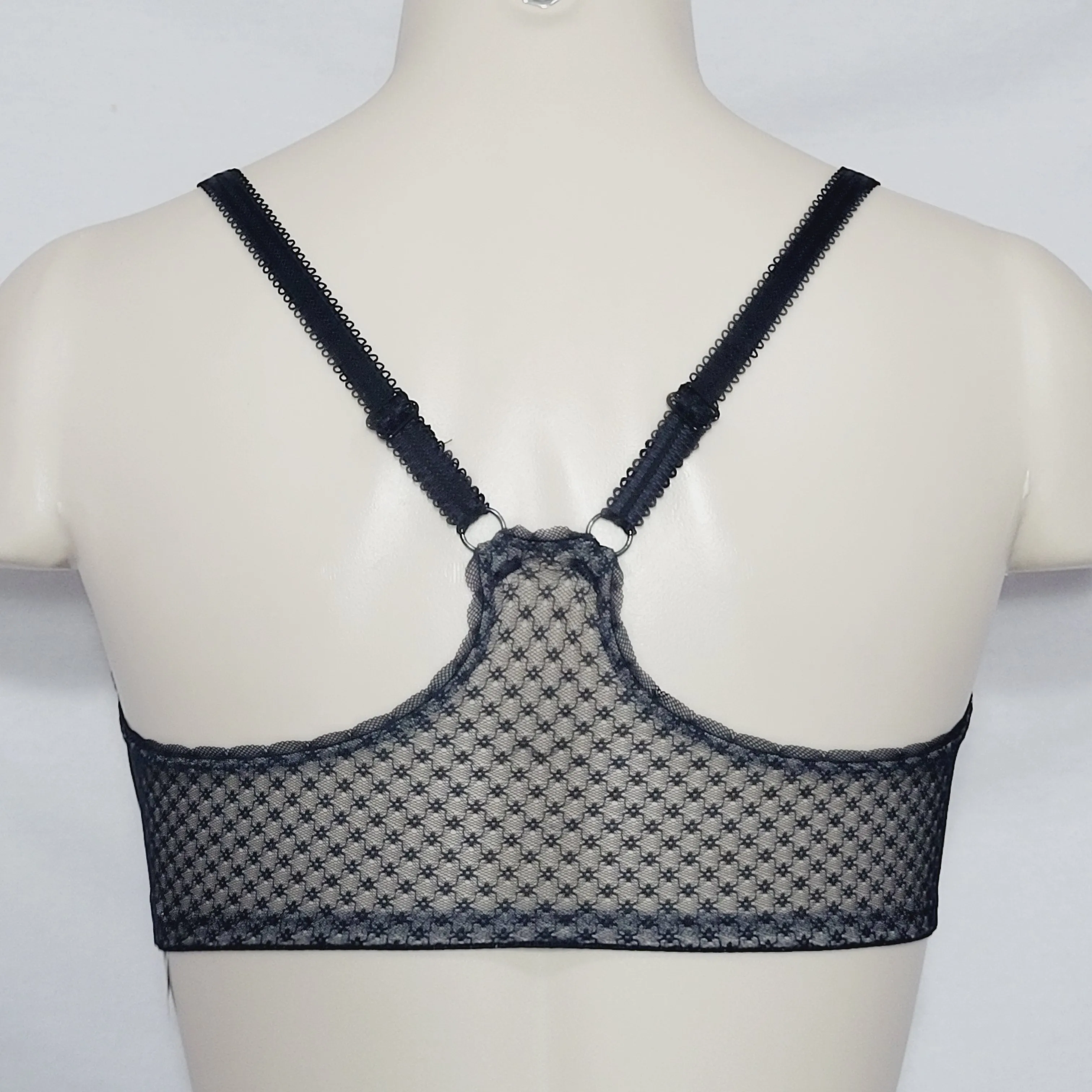 b.tempt'd by Wacoal 953203 b.captivating Front Close Racerback UW Bra 32DDD Black
