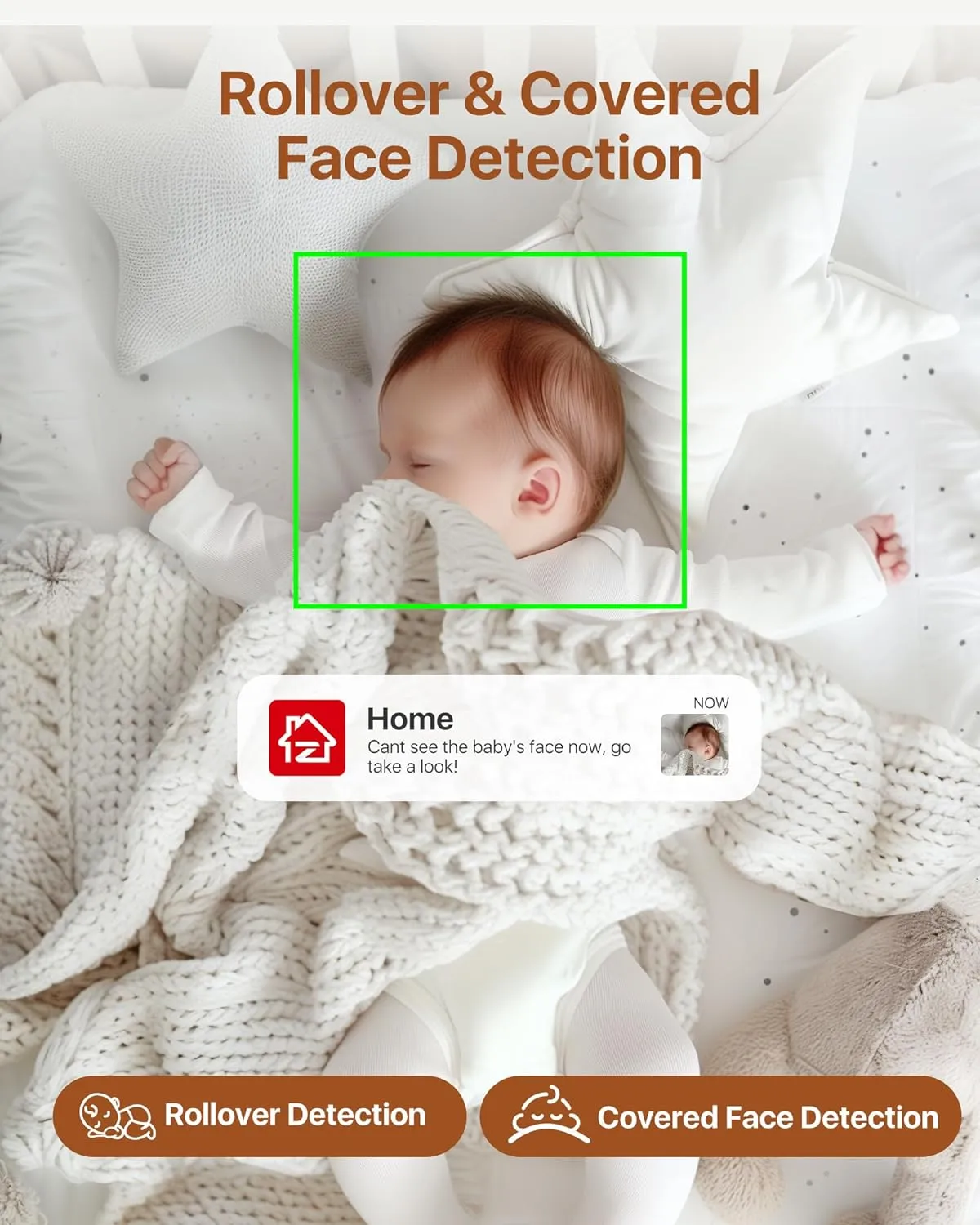 C516 4MP 2.4GHz/5GHz Baby Camera   Face/Sound Detect   Support 256GB Storage
