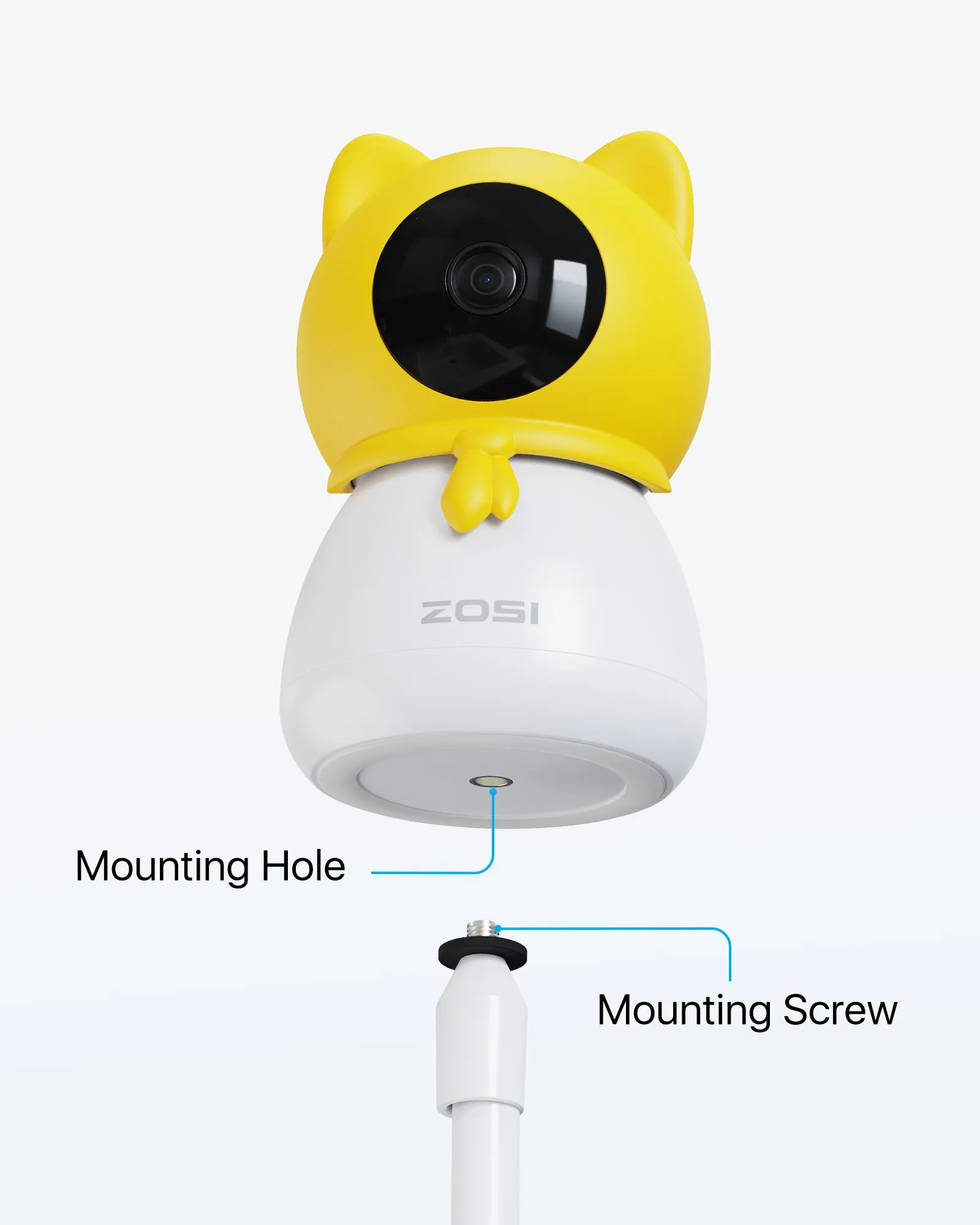 C516 4MP 2.4GHz/5GHz Baby Camera   Face/Sound Detect   Support 256GB Storage