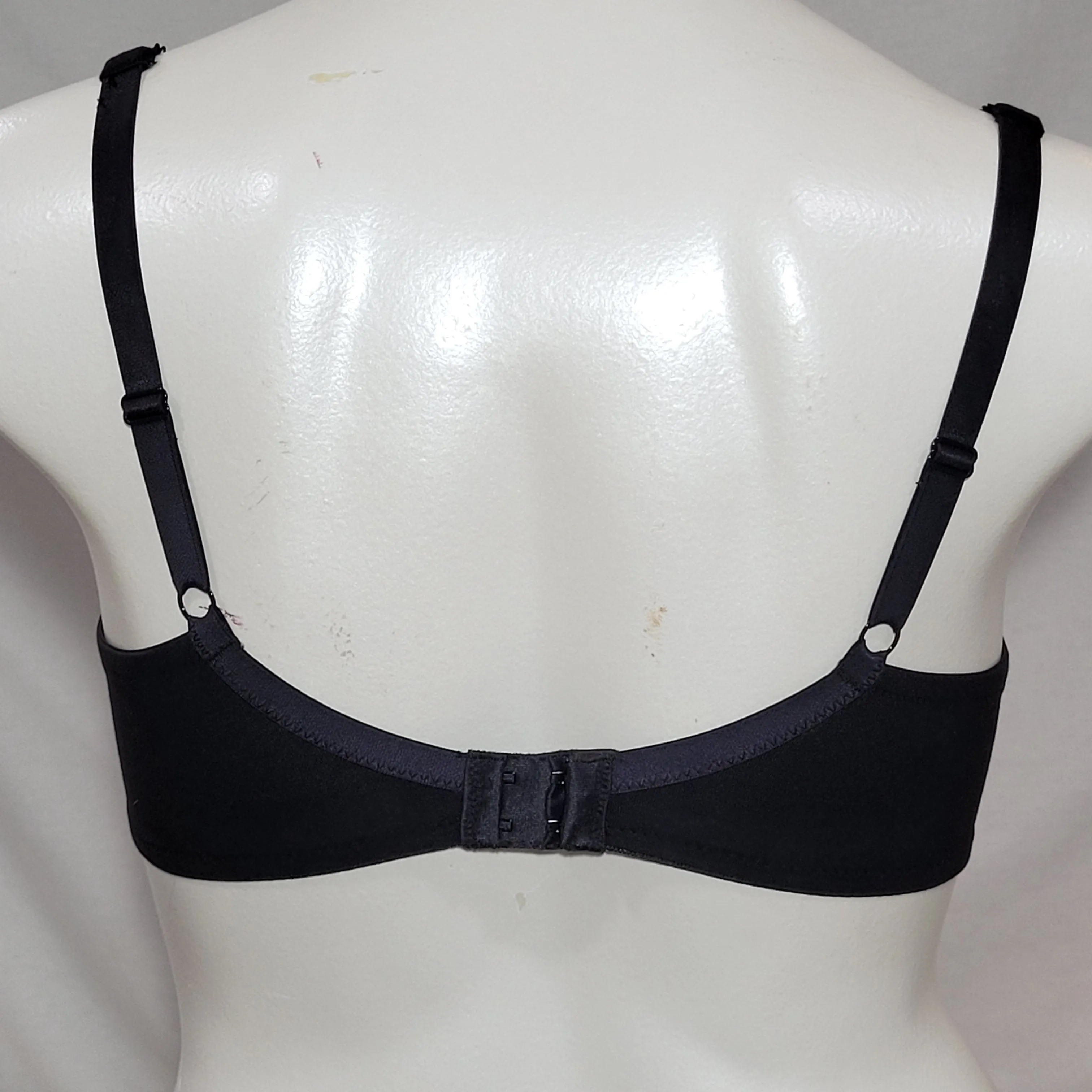 Cabernet 12800 Unlined Seamless Cup Underwire Bra 36D Black