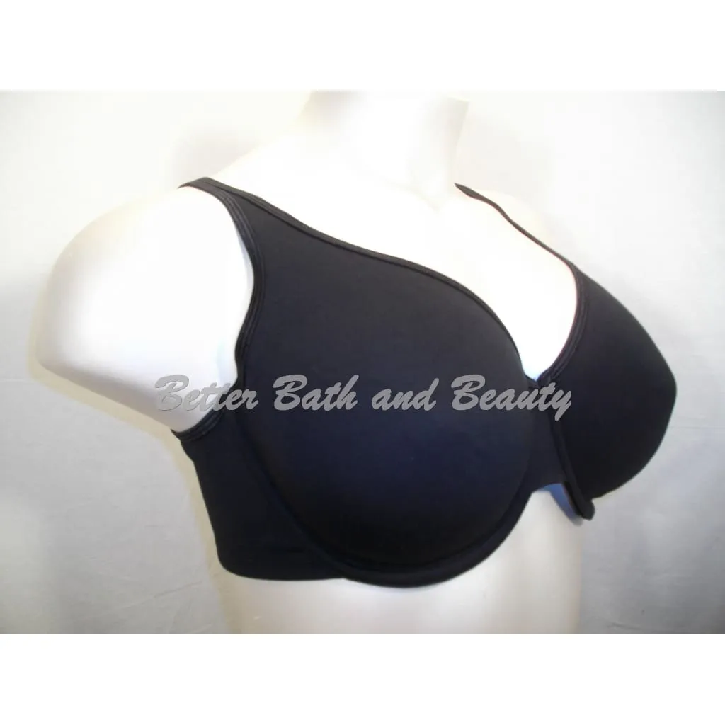 Cacique 92% Cotton UNLINED Seamless Cup Underwire Bra 40D Black