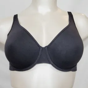 Cacique 92% Cotton UNLINED Seamless Cup Underwire Bra 40D Black