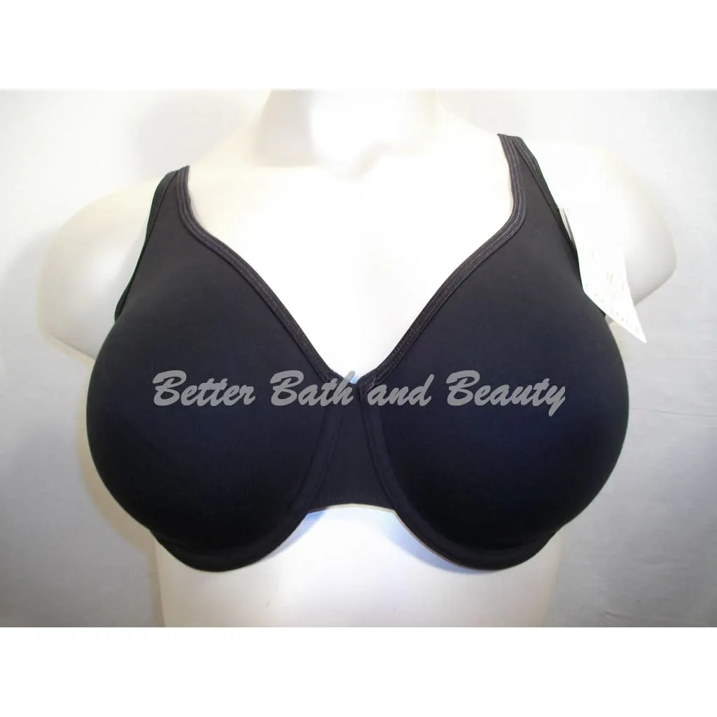 Cacique 92% Cotton UNLINED Seamless Cup Underwire Bra 40D Black