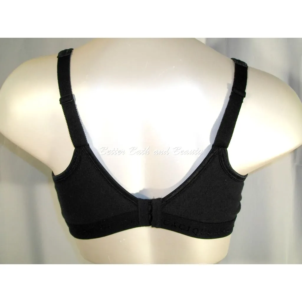 Cacique Sensual Wire Free Cotton Soft Cup Logo Band Bra 40C Black  New withOUT Tags