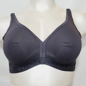 Cacique Sensual Wire Free Cotton Soft Cup Logo Band Bra 40C Black  New withOUT Tags