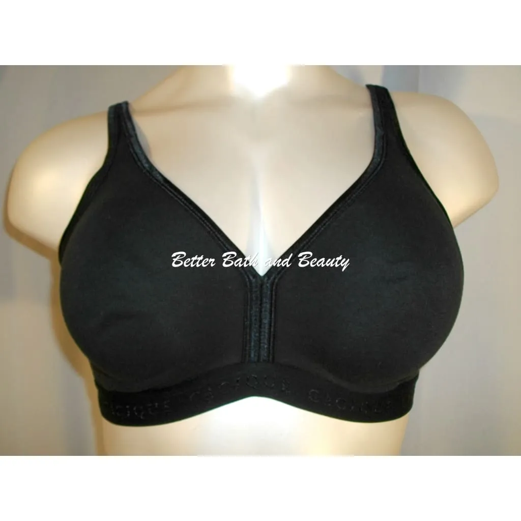 Cacique Sensual Wire Free Cotton Soft Cup Logo Band Bra 40C Black  New withOUT Tags