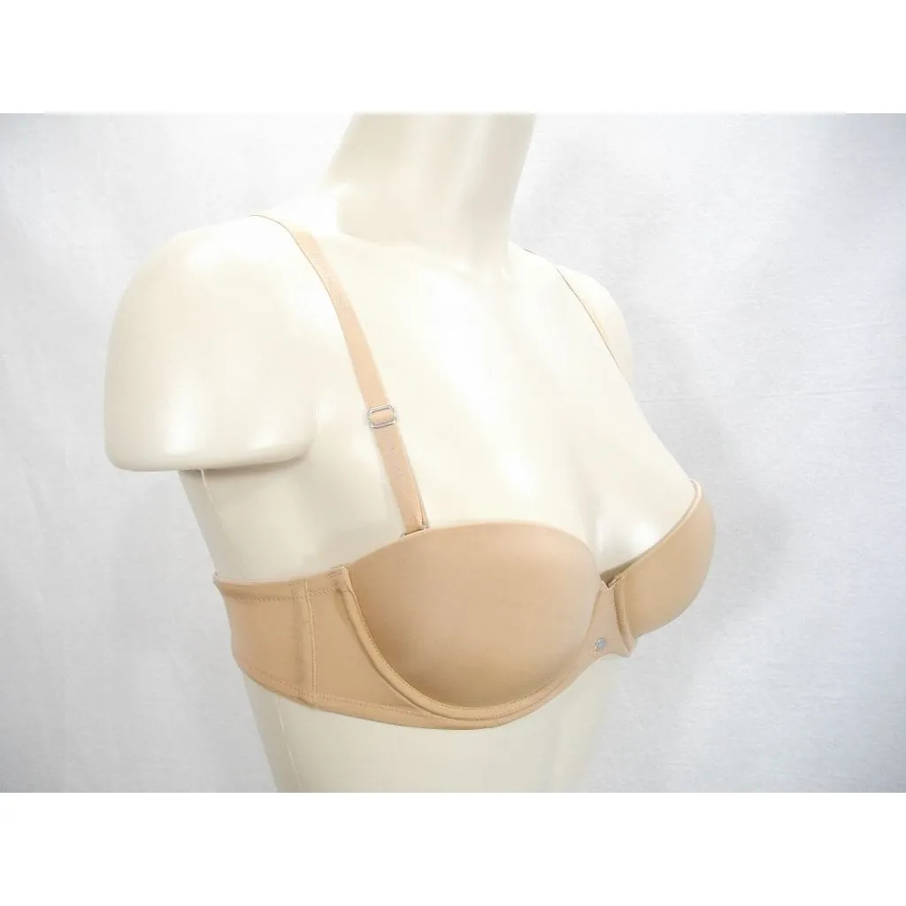 Calvin Klein F3493  Naked Glamour Strapless Push Up Underwire Bra 32C Nude with Straps