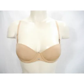 Calvin Klein F3493  Naked Glamour Strapless Push Up Underwire Bra 32C Nude with Straps