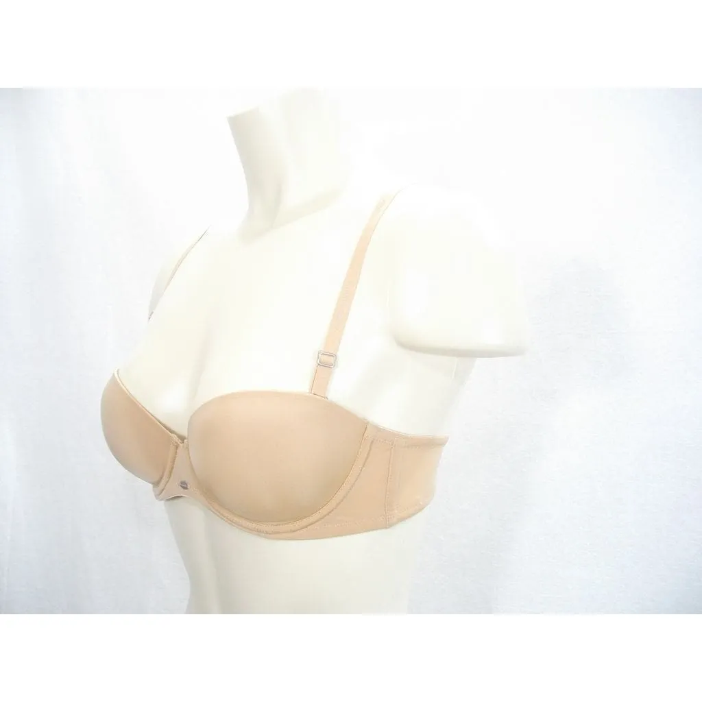 Calvin Klein F3493  Naked Glamour Strapless Push Up Underwire Bra 32C Nude with Straps