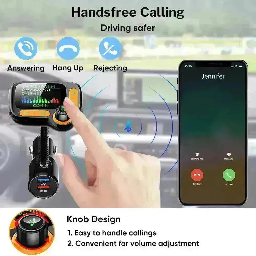 Car Bluetooth Multi Function Player With Large Color Screen