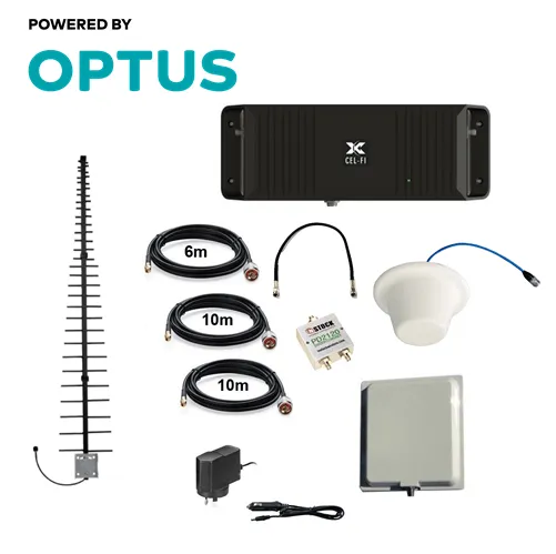 Cel-Fi GO2 Optus signal Repeater for building & sites with Indoor Ceiling Antenna