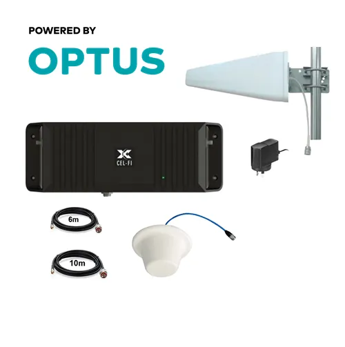 Cel-Fi GO2 Optus signal Repeater for building & sites with Indoor Ceiling Antenna
