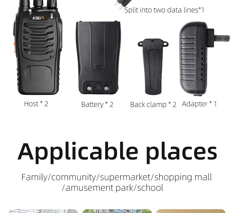 Cheap Walkie Talkie 2 Pcs Included Communication Portable Radio Station UHF Receiver Devices Transceiver Wireless Set KSUT HW