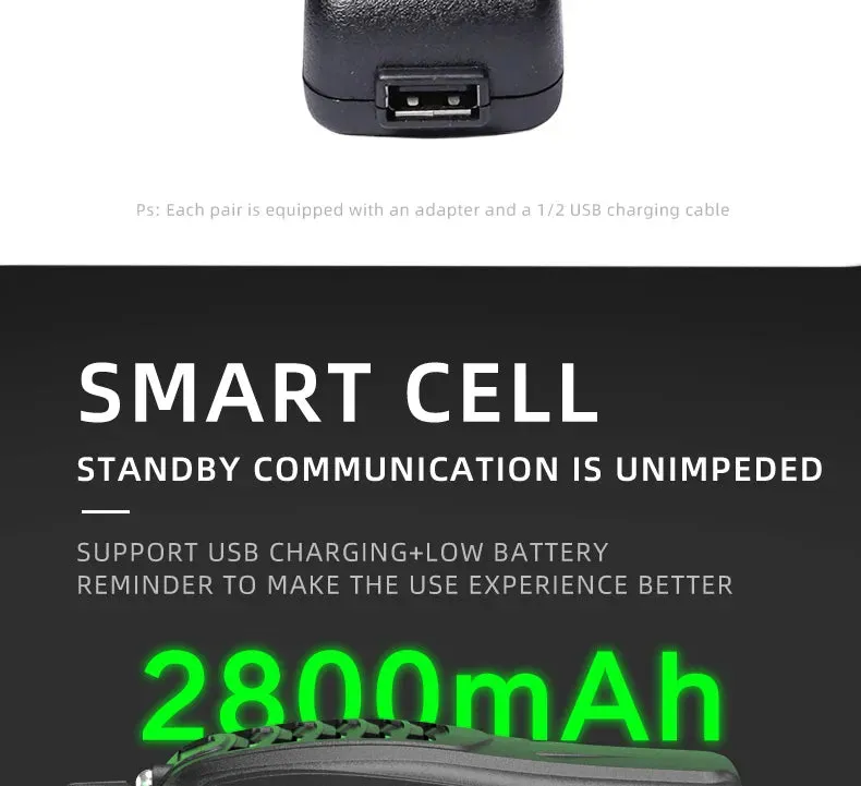Cheap Walkie Talkie 2 Pcs Included Communication Portable Radio Station UHF Receiver Devices Transceiver Wireless Set KSUT HW