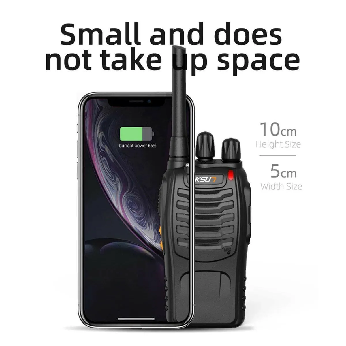 Cheap Walkie Talkie 2 Pcs Included Communication Portable Radio Station UHF Receiver Devices Transceiver Wireless Set KSUT HW