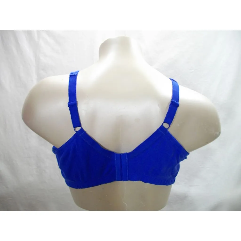 Comfort Choice 27-0189-4 Embroidered Wire Free Bra 54C Blue