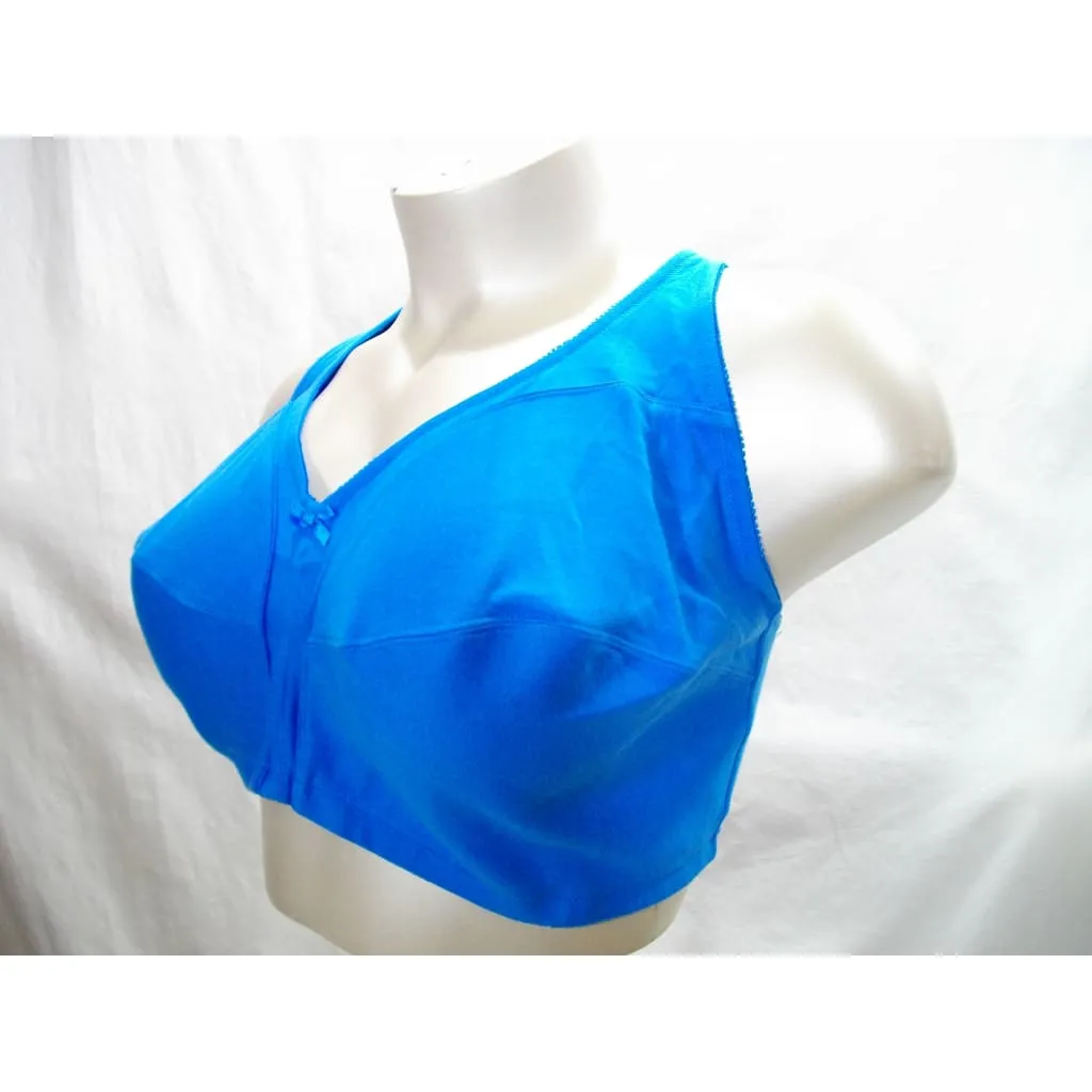 Comfort Choice 27-0565-5 100% Cotton Wire Free Bra 54C Blue