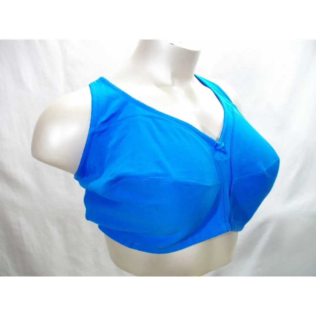 Comfort Choice 27-0565-5 100% Cotton Wire Free Bra 54C Blue