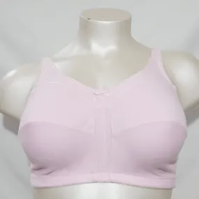 Comfort Choice 27-0923-6 100% Cotton Wire Free Bra 42DDD Pink