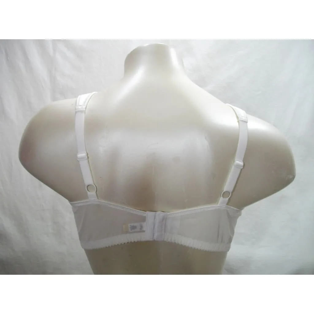 Comfort Choice 27-2223-9 Lace Divided Cup  Wire Free Bra 52C White