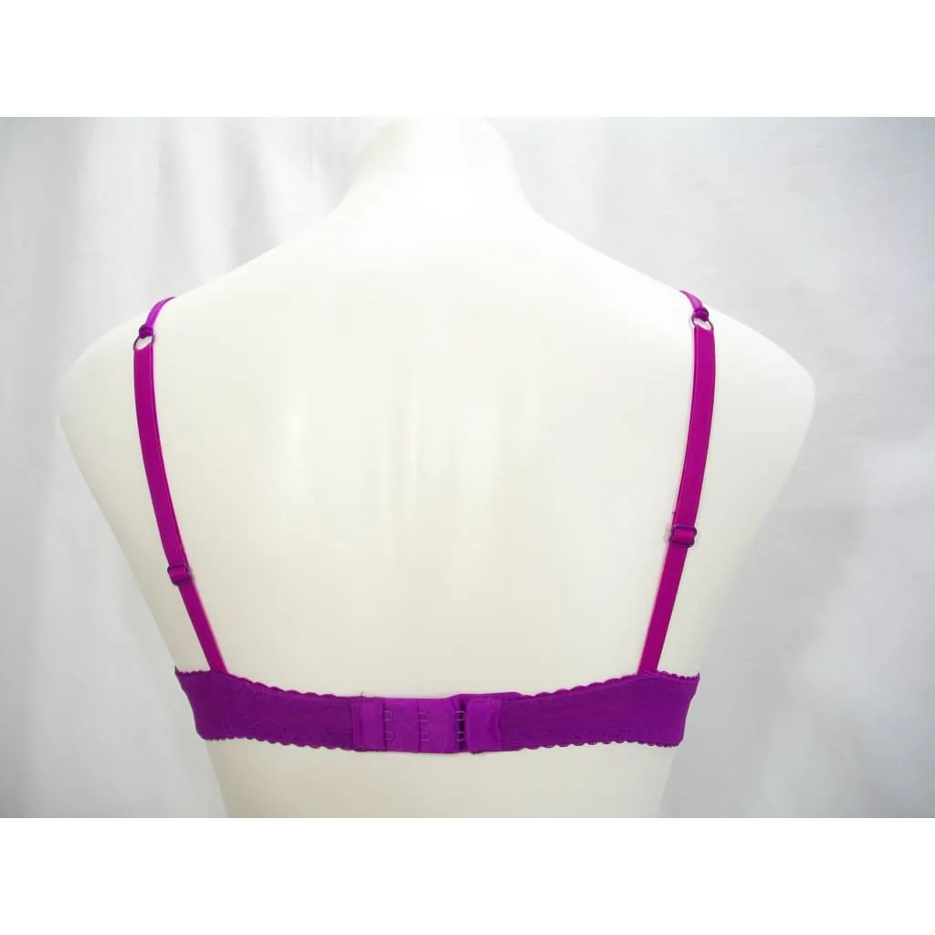 Cosabella Amore 254-6085 Ruffled Trim Push Up Underwire 32B Purple