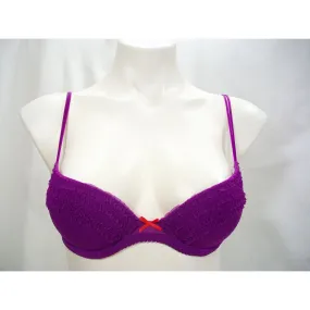 Cosabella Amore 254-6085 Ruffled Trim Push Up Underwire 32B Purple