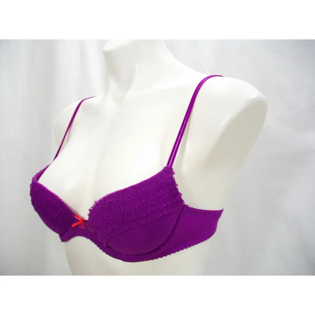 Cosabella Amore 254-6085 Ruffled Trim Push Up Underwire 32B Purple