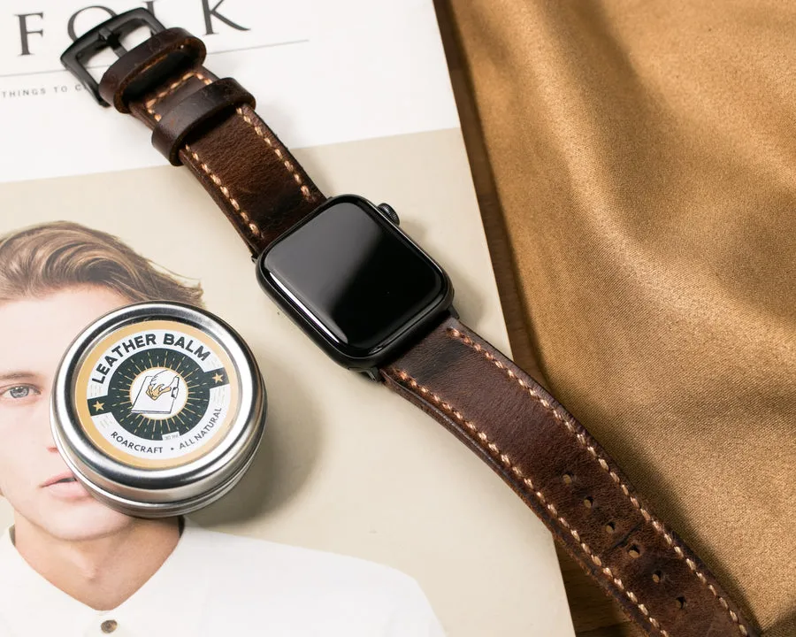 Custom Made Apple Watch Strap - Antique Brown | Preorder End of Jan
