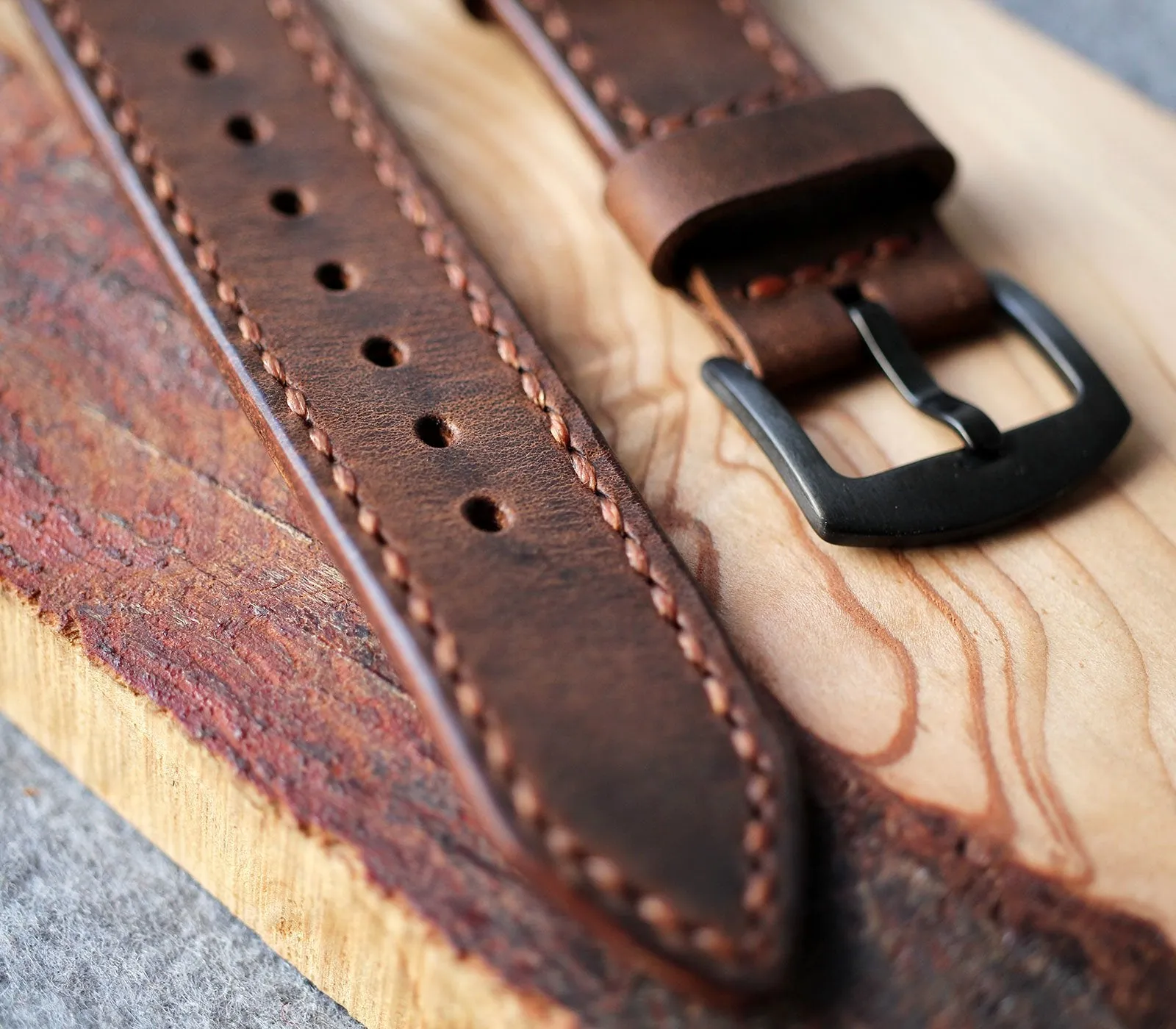 Custom Made Apple Watch Strap - Antique Brown | Preorder End of Jan