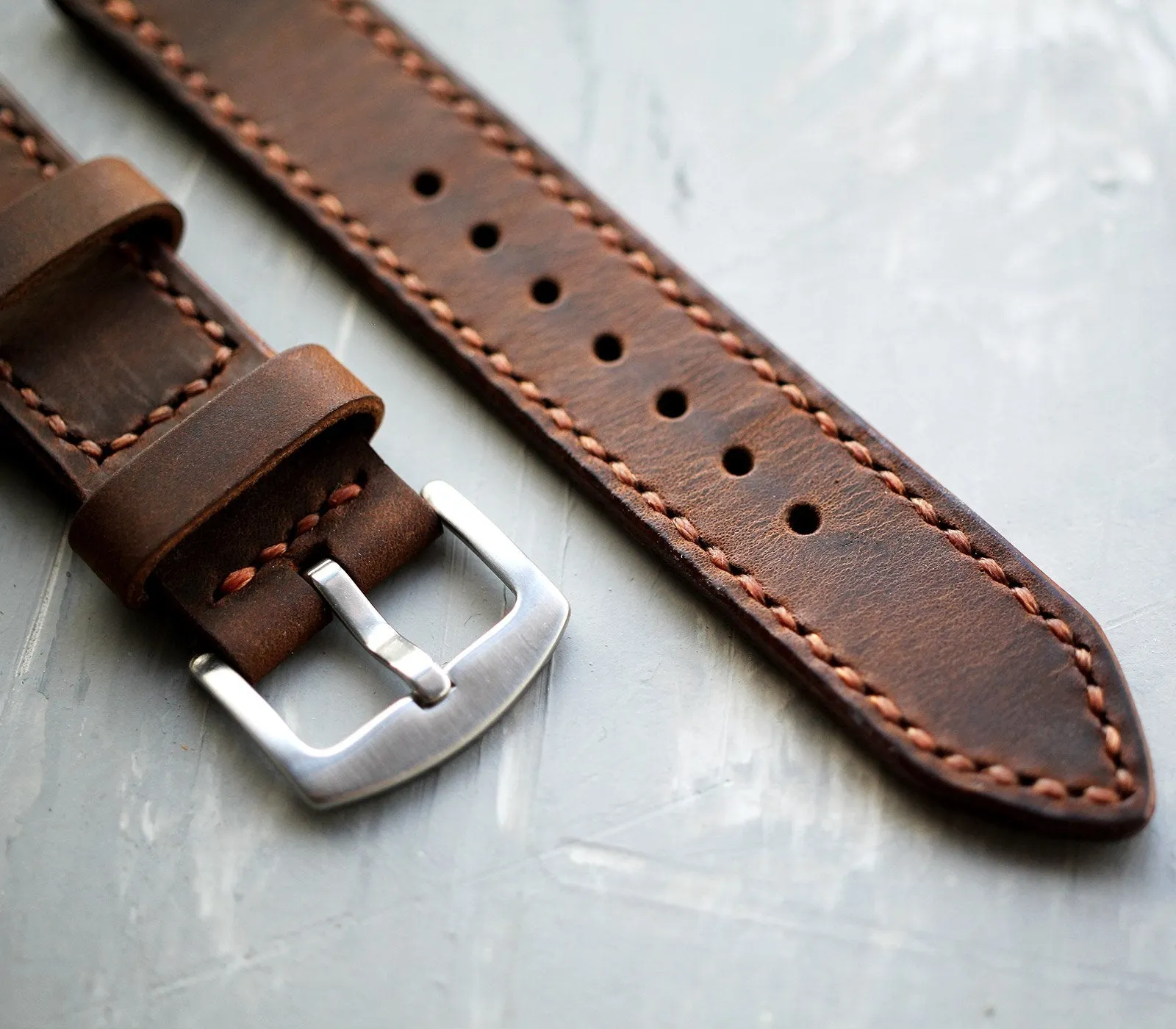 Custom Made Apple Watch Strap - Antique Brown | Preorder End of Jan